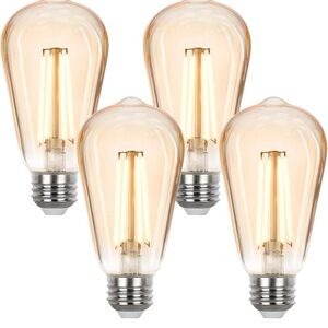 Notoc LED Edison Bulb 4W,Antique 40W Vintage Edison Bulb,E26 Light Bulb 6 pack 1